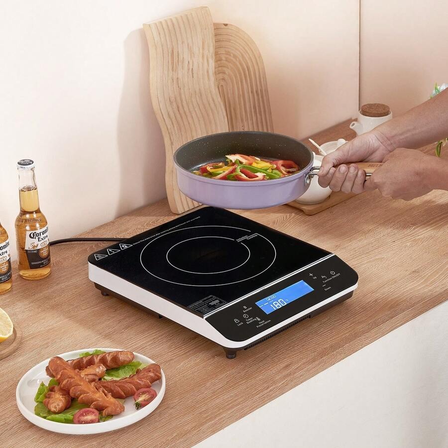 Induction Cooktop Portable - Portable Induction Cooktop, 1500W Electric Induction