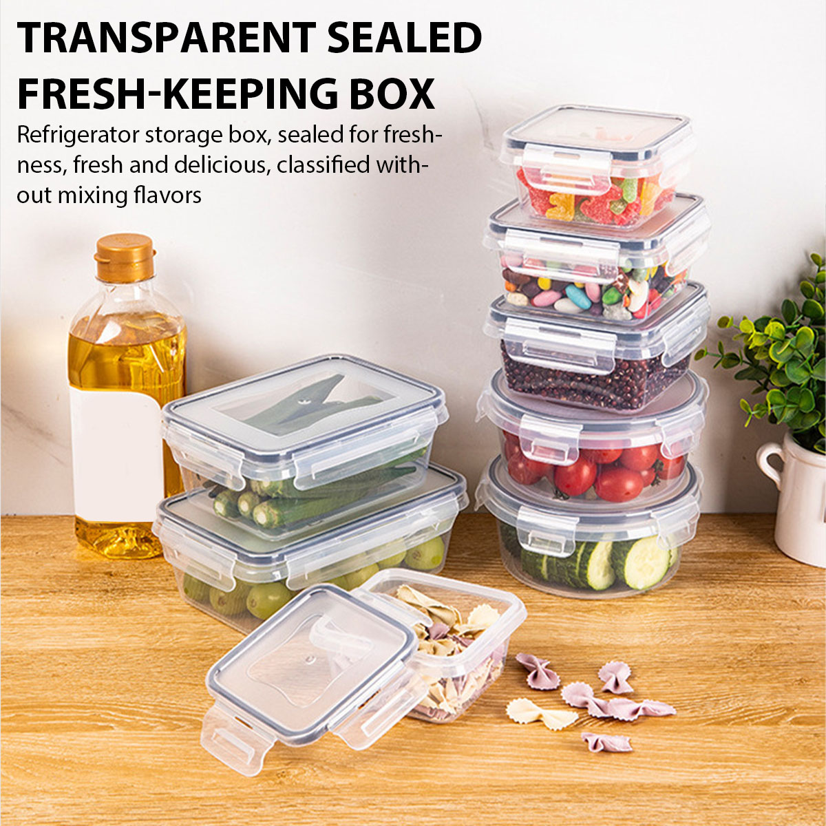 Kitchen Appliances Organizer - 24Pcs/set Food Storage Box Set Kitchen