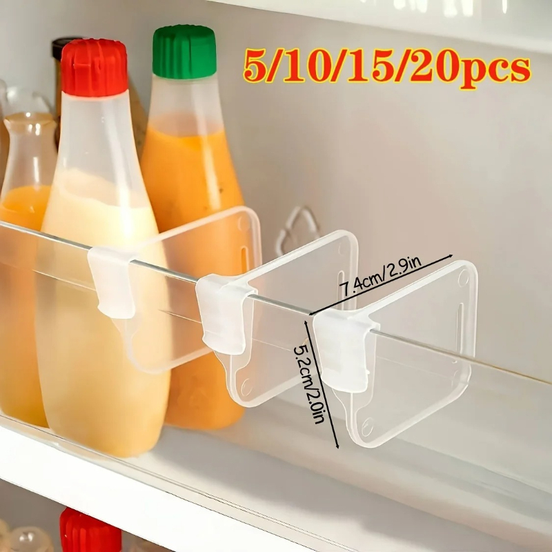 Kitchen Appliances Organizer - 5 10 15 20PCS Sturdy Clear