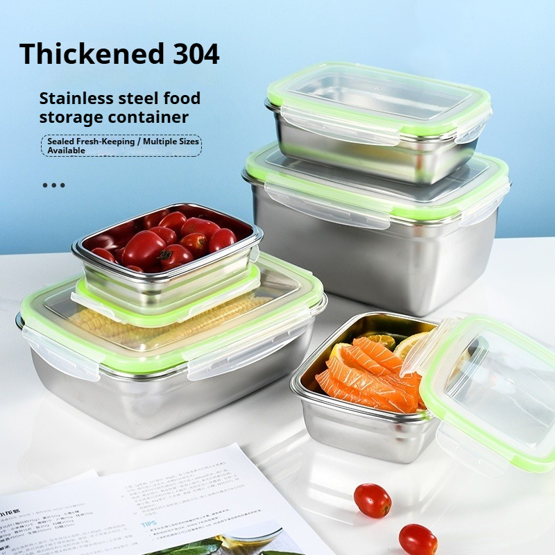 Kitchen Appliances Organizer - 304 Stainless Steel Lunch Box Set