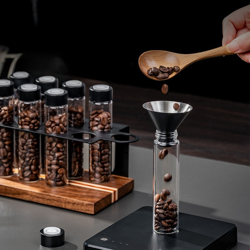 JUSTINLAU Glass Coffee Bean St - Kitchen Appliances Organizer recension och pris