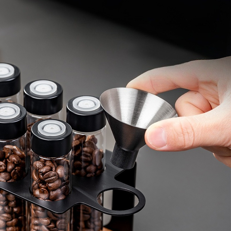 JUSTINLAU Glass Coffee Bean St - Kitchen Appliances Organizer recension och pris
