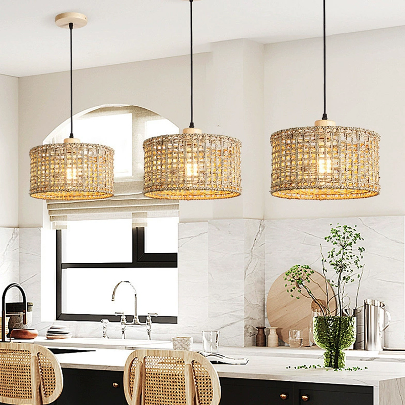 Wicker Rattan Pendant Lamp Tea - Kitchen Appliances Vintage recension och pris