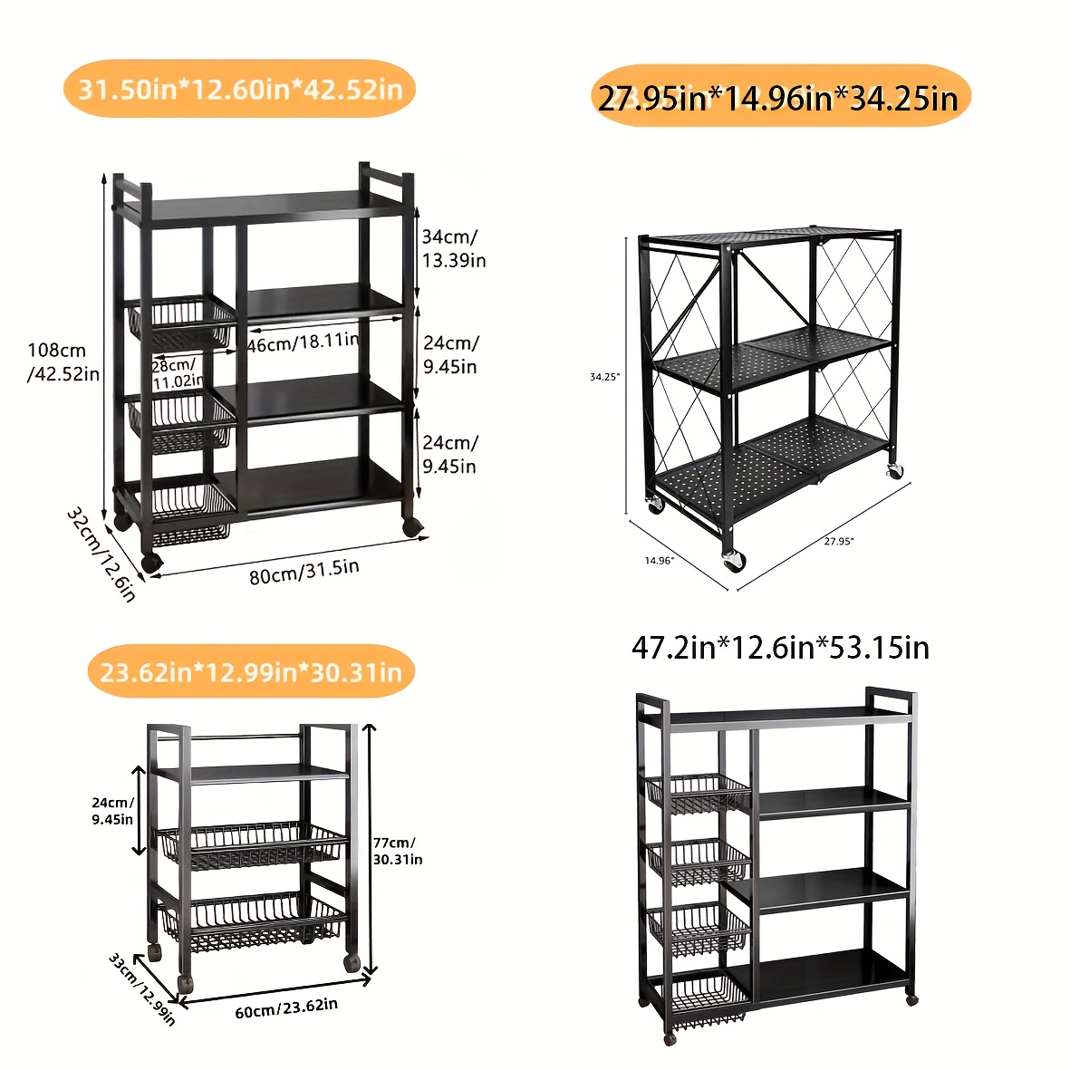 us1pc Movable Storage Rack, Ad - Kitchen Appliances Organizer recension och pris