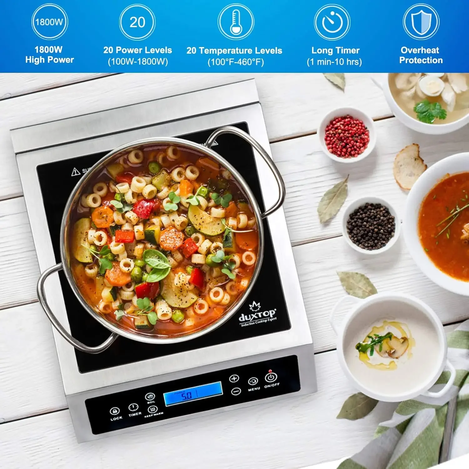 Professional Portable Inductio - Induction Cooktop Portable recension och pris