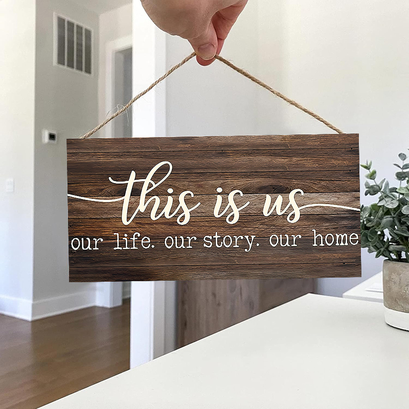 Rustic This is us Wall Hanging - Kitchen Appliances Vintage recension och pris