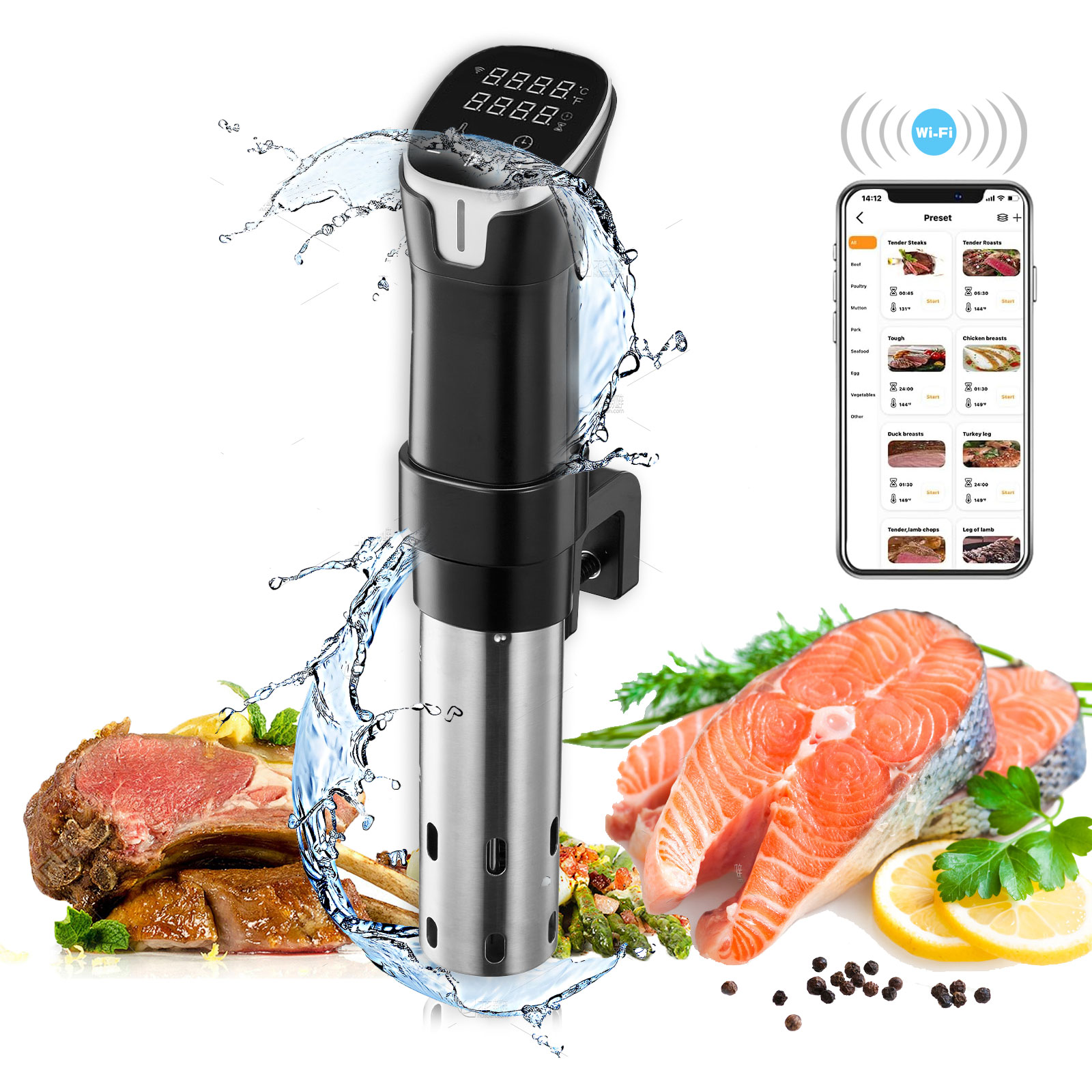 2.4G WIFI Sous Vide Cooker Gis - Sous Vide Immersion recension och pris