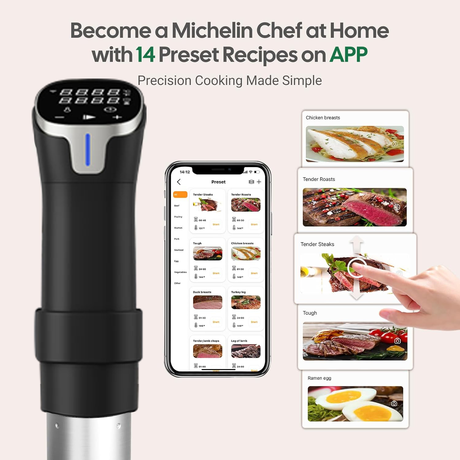 2.4G WIFI Sous Vide Cooker Gis - Sous Vide Immersion recension och pris