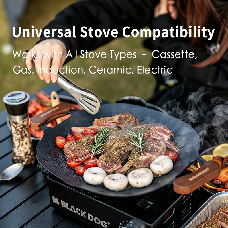 BLACKDOG Non-Stick BBQ Grill P - Induction Cooktop Portable recension och pris