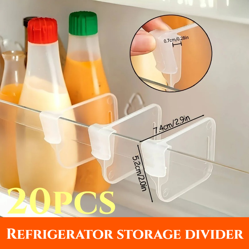 5-20PCS Sturdy Clear Refrigera - Kitchen Appliances Organizer recension och pris