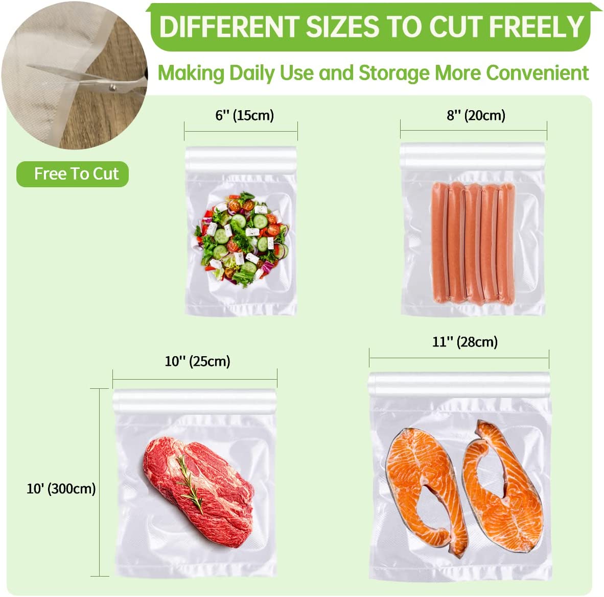 500cm/Rolls Food Vacuum Bags f - Sous Vide Immersion recension och pris