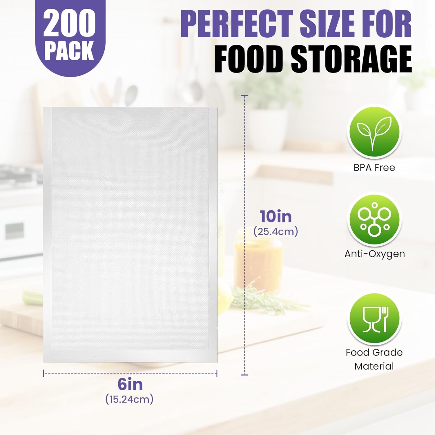 200 Vacuum Sealer Bags 6x10in  - Sous Vide Immersion recension och pris